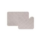 Jogo de Tapetes Microfibra 2 Pcs Soft Clean 70x45/50x45cm Marfim - Uzoo Jogo de Tapetes Microfibra 2 Pcs Soft Clean 70x45/50x45cm Marfim - Uzoo