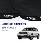 Jogo de Tapetes TCross 2019 2020 2021 2022 2023 2024 Kit para Carro Carpete Automotivo