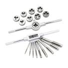 Jogo de Tarraxa e Cossinete Kit Rosqueamento Manual 20 Peças