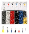 Jogo de Terminal Tubular Ilhós 0.5mm A 6mm Elétrica KIT com 1900 Peças Jogo de Terminal Tubular Ilhós 0.5mm A 6mm Elétrica KIT com 1900 Peças