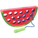 Jogo de Threading Brinquedo educativo Wooden Worm Feeding para crianças Jogo de Threading Brinquedo educativo Wooden Worm Feeding para crianças