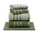 Jogo de Toalha Banhão Gigante 5 Peças Classic 100% Algodão Premium Gramatura 390 Cor:Verde Bandeira/Verde Ervas