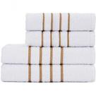 Jogo De Toalha Banho + Rosto Montreal 100% Algodão Alta Absorção - Branco Jogo De Toalha Banho + Rosto Montreal 100% Algodão Alta Absorção - Branco