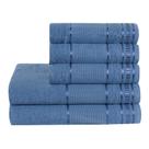Jogo De Toalha De Banho 05 Peças Premium Azul Jeans