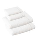 Jogo de Toalha KazzaVip Felpuda 100% Algodão Banho e Rosto Eleganz 4 Peças Branco