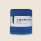 Jogo de Toalha Midelt com 2 Peças Algodão Azul - ACASA