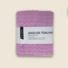 Jogo de Toalha Midelt com 2 Peças Algodão Rosa - ACASA