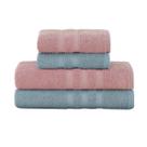 Jogo de Toalhas 4 peças Buddemeyer Vanilla Extra Soft Toque Macio Alta Absorção 100 Algodão luxo