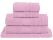 Jogo de Toalhas Buddemeyer 100% Algodão Delicata Air Cotton Jacquard Felpa Rosa 5 Peças