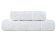 Jogo de Toalhas de Banho Dohler 100% Algodão Kairo Branco 2 Peças
