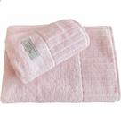 Jogo de Toalhas de Banho e Rosto Grossa Camesa 100% Algodão 500g/m² Rosa Claro
