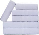 Jogo de Toalhas Gigante Itália Soft 2 Banhão + 2 Rosto + 2 Tapete Luxo 100% Algodão - Branco