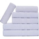 Jogo De Toalhas Gigante Itália Soft 2 Banhão + 2 Rosto + 2 Tapete Luxo 100% Algodão Branco