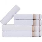 Jogo De Toalhas Luxury Soft Beka Banho + Rosto + 1 Piso Luxo Branco