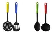 Jogo de Utensílios de Cozinha 04 Peças Nylon