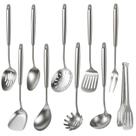 Jogo de Utensílios de Cozinha Newness em Aço Inoxidável 304, 10 Peças