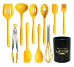 Jogo de Utensílios de Cozinha YunWuCloud 11 Peças em Silicone Resistente ao Calor