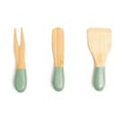Jogo de Utensílios Queijos e Antepastos de Bambu 3pcs Verde Jogo de Utensílios Queijos e Antepastos de Bambu 3pcs Verde