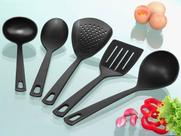 Jogo de Utensílios Tramontina Easy Preto 5 Pç