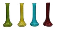 Jogo de Vasos de Vidro com 4 Cores 23cm