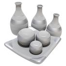 Jogo de Vasos Trio Garrafas e Centro de Mesa 3 esferas Fosca - Silver Jogo de Vasos Trio Garrafas e Centro de Mesa 3 esferas Fosca - Silver