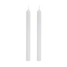 Jogo de Vela Castiçal Essencial Branco 2x25cm 2 Peças -Home Style