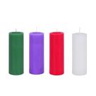Jogo de Vela para Coroa do Advento. Rossoni Velas. 4 cores lisa Jogo de Vela para Coroa do Advento. Rossoni Velas. 4 cores lisa