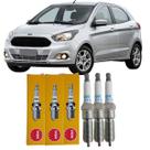 Jogo de velas de ignição ford novo ka 1.0 12v 3cil flex 2014 a 2021 ngk