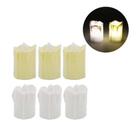 Jogo de Velas LED 5x3,5cm 6 Peças em Plástico Amigold