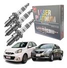 Jogo de Velas Original NGK Platinum Nissan March e Versa 1.0 12v 3cc