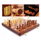Jogo de Xadrez Luxo Premium 39x39cm em Madeira Caixa Forrada Jogo de Xadrez Luxo Premium 39x39cm em Madeira Caixa Forrada