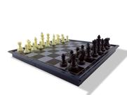 Jogo de Xadrez Magnético Tabuleiro Dobrável Tipo Estojo em Plástico