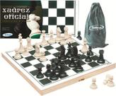 Jogo De Xadrez Oficial Estojo Em Madeira 40 X 40 Cm Xalingo