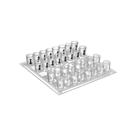 Jogo de Xadrez Shot Drink 35x35 Tabuleiro de Vidro - Western Jogo de Xadrez Shot Drink 35x35 Tabuleiro de Vidro - Western