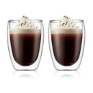 Jogo De Xícara Café Chá Vidro Copo Parede Dupla 100ml