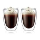 Jogo De Xícara Café Chá Vidro Copo Parede Dupla 100ml