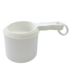 Jogo de xicara medidora com 4 peças branco kit-05