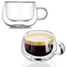 Jogo De Xicara Vidro Duplo Caneca Parede Dupla 2un 150ml Jogo De Xicara Vidro Duplo Caneca Parede Dupla 2un 150ml