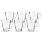 Jogo de Xícaras 6 Peças Transparente 70ml Café Chá Expresso Suco Água - Canecas Chicaras