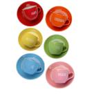 Jogo de Xícaras 6 Unidades Cerâmica com Pires 140ml Café Expresso Chá Personalizadas Coloridas Nadir Jogo de Xícaras 6 Unidades Cerâmica com Pires 140ml Café Expresso Chá Personalizadas Coloridas Nadir