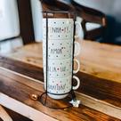 Jogo De Xícaras Café Chá Branca Com Suporte Kit 4 Caneca Poá