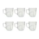 Jogo De Xícaras Café De Vidro 90ml Stanley Coffe 6 Peças