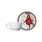JOGO DE XICARAS CAFE NATAL FATHER CHRISTMAS 6UND 1ªL C/PIRES