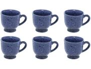 Jogo de Xícaras de Café 100ml Hauskraft Reactive Glaze 6 Peças
