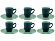 Jogo de Xícaras de Café de Porcelana 75ml Oxford Complementos Espresso 6 Peças