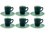 Jogo de Xícaras de Café de Porcelana 75ml Oxford Complementos Espresso 6 Peças
