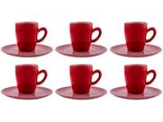 Jogo de Xícaras de Café de Porcelana 75ml Oxford Complementos Espresso 6 Peças