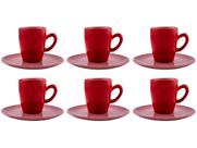Jogo de Xícaras de Café de Porcelana 75ml Oxford Complementos Espresso 6 Peças