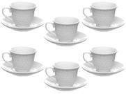 Jogo de Xícaras de Café de Porcelana 80ml Wembley Jogo de Xícaras de Café de Porcelana 80ml Wembley