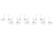 Jogo de Xícaras de Café Porcelana 75ml Oxford - Expresso Branco 6 Peças Jogo de Xícaras de Café Porcelana 75ml Oxford - Expresso Branco 6 Peças
